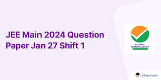 JEE Main 2024 27 Jan Shift 1 Question Paper (Available)- Download Solution PDF With Answer Keys